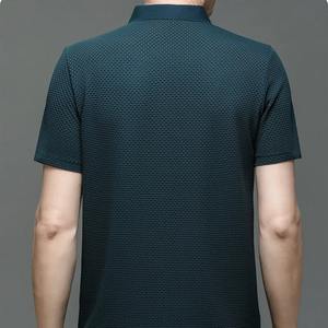 Nueva Camiseta de Manga Corta para Hombre, Antiarrugas, 100% Algodón, Fresca, Transpirable, Informal de Negocios, Absorbente de Sudor - Product Image 5