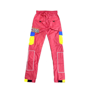 Pantalon cargo long en nylon à poches multiples, coupe ample, séchage rapide, mode décontractée, bon marché, fermeture éclair personnalisée - Product Image 5