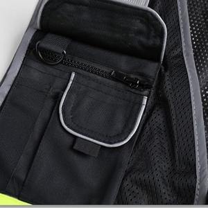Chaleco de Seguridad Reflectante de Alta Visibilidad para Trabajadores, Logotipo Personalizado, Certificado CE/EU, Tejido de Algodón/Nailon/Poliéster, OEM - Product Image 5