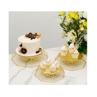 Support à gâteau personnalisable éco-responsable The Crafts avec métal argenté et verre, présentoirs de buffet de qualité supérieure
