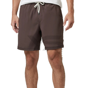 Pantalones cortos blancos sólidos deportivos de algodón para hombre transpirables personalizados de verano informales a precio de venta al por mayor con cordón - Product Image 3