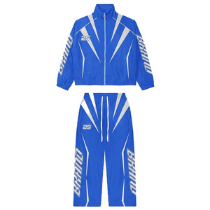 Survêtement coupe-vent personnalisé en nylon veste zippée à manches longues survêtement coupe-vent pour hommes - Product Image 1