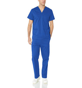 Conjunto de traje médico de manga corta para hombre al por mayor ajuste personalizado uniformes de médico y enfermera unisex de talla grande logotipo personalizado impreso - Product Image 4