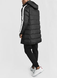 Manufacturer Winter Wear Men <b>Hooded</b> Cotton <b>Padded</b> Puffer <b>Jacket</b> Wholesale Plus Size Men Windproof Fashion Bubble Stripe <b>Jacket</b> - Product Image 2