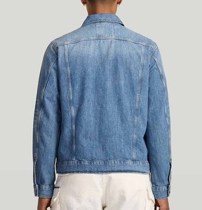 Chaquetas de moda para hombre, chaqueta vaquera informal para hombre, Chaqueta vaquera azul clásica, ropa de calle, prendas de vestir exteriores, abrigo de primavera y otoño, logotipo personalizado - Product Image 6