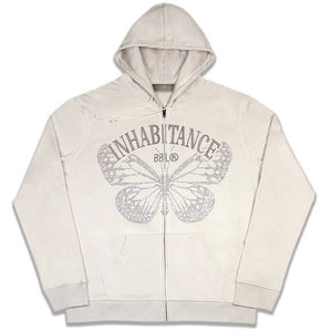 High Quality Wholesale Premium Quality Latest Design Men <b>Rhinestone</b> <b>Hoodies</b> New Arrival Zipper Men <b>Rhinestone</b> <b>Hoodies</b> - Product Image 1