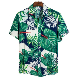 Oversized Custom Vacation Unisex All Over Print <b>Button</b> <b>up</b> Short Sleeve Hawaiian <b>Shirt</b> Cotton Beach T-<b>Shirts</b> for Men - Product Image 1