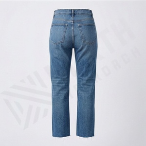 Últimos Jeans de Mezclilla Lavados a Color Personalizados para Mujer, Cómodos y Elegantes, en Oferta, Jeans Rectos Casuales de Noche para Mujer, Pantalones de Moda - Product Image 2