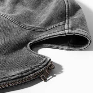 Supporte les motifs de logo personnalisés et les options de couleurs multiples Sweat à capuche avec fermeture éclair pour hommes - Product Image 5