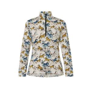 Camisa de equitación de manga larga para mujer, cortavientos, transpirable, elástica en cuatro direcciones, de spandex/poliéster, para competición Jodhpur - Product Image 1