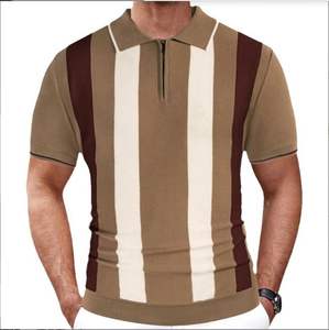 Qualité 220 grammes Polyester/coton uni teint polo pour hommes léger respirant grande taille solide Logo motif surdimensionné ajustement chaud! - Product Image 4