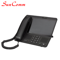 Téléphone Fixe Sans Fil SunComm SC-349 Android BT 5.0 4G LTE FWP avec 1 Emplacement pour Carte SIM et Écran TFT IPS de 8,0 Pouces