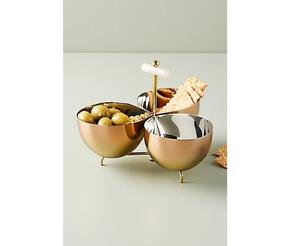 Ensemble décoratif artistique de trois bols pour la présentation sur la table centrale et la décoration de la maison - Product Image 1