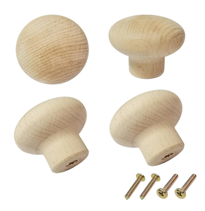 ลูกบิดและมือจับไม้มะม่วงลูกบิดลิ้นชักหลุมเดียวตู้ครัวใช้ - Product Image 1