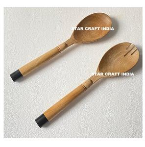 CUCHARA MANGO DE RESINA DE MADERA CON DISEÑO DE RESINA CUCHARAS PARA SERVIR MADERA DE MANGO DE ALTA CALIDAD para COCINA y DECO DE MESA - Product Image 1