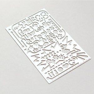 Thân Thiện Với Môi Hình Dạng Tùy Chỉnh Bảng Chữ Cái Thép Không Gỉ Cai Trị Kim Loại Sơn Vẽ Stencil Cho Trẻ Em - Product Image 6