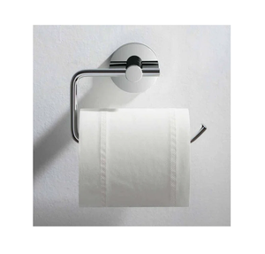 Porte-papier hygiénique élégant en acier inoxydable à revêtement noir Durable et durable fixé au mur pour la maison Restaurant Salle de bain - Product Image 2