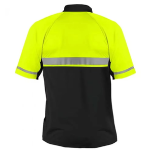 Nuevo diseño de construcción de seguridad reflectante de manga corta Polo camiseta reflectante de seguridad vial Polo camiseta hombres - Product Image 4