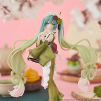 Vente en gros de figurines Miku Matcha Parfait couleur originale, statue de collection officielle sous licence avec boîte d'origine, en stock