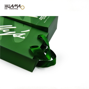 Sacs en papier pour vin vert de qualité supérieure Huamao avec poignées robustes, sacs de transport pour vin avec logo personnalisé pour la vente au détail, les cadeaux et les événements de dégustation de vin - Product Image 3