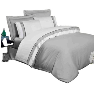 Luxury <b>King</b> <b>Size</b> 6-Piece Satin Cotton Wrinkle Free Bedding Set Modern Style XL Duvet Cover Fitted <b>Sheet</b> Solid Pattern Machine - Product Image 1