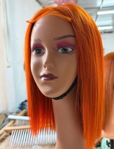 <b>Cheap</b> Virgin Human Hair Customizable Lace Front <b>Wig</b> Dye Color Top Quality Lace Frontal <b>Wig</b> Hair With Wefted Back. - Product Image 1