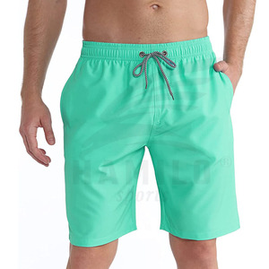 Best Selling Cotton Made Elastic Waist Solid Pattern Light Weight Breathable Loose Fit Men Shorts High Street Style - Product Image 1