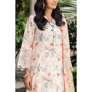 Conjunto de Traje de 3 Piezas para Mujer con Estampado de Rayas Zari y Jacquard, con Dupatta SP-52095 - Product Image 2
