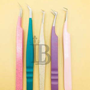 New Arrivals Eyelash Extension Tweezers Eyelash Tweezers <b>Boot</b> Volume Mink Grip Low Price High Demand Makeup Tools Applicator - Product Image 5