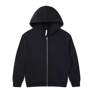 Venta al por mayor personalizado cárdigan con capucha y cremallera sudadera patrón personalizado Logo con capucha cremallera sudaderas con capucha para hombre - Product Image 5