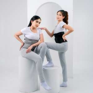 Corsé Transpirable con Elástico de Goma y Cinta de Algodón para Soporte Posparto de Maternidad, Diseño Lavable para Mantener la Postura - Product Image 2