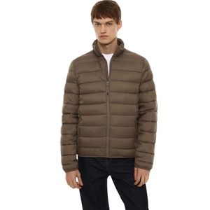 Nuovo arrivo piumino leggero <span class=keywords><strong>da</strong></span> <span class=keywords><strong>uomo</strong></span> personalizzato completo materiale impermeabile con motivo a quadri antivento <span class=keywords><strong>visone</strong></span> scuro - Product Image 1
