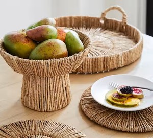 charger <b>Placemat</b> for Dining Tables Natural Materials Vietnam Wholesale From Vietnam made from waterhyacinth material - Product Image 2