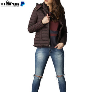 <b>Ladies</b> <b>Winter</b> Puffer Jacket Fur Decoration Slim Long Wool Plus Size Cotton-Padded <b>Coats</b> Warm <b>Hooded</b> Full Stand <b>Winter</b> Jacket - Product Image 4