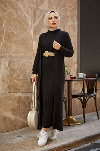 Nouvelle saison vêtements islamiques d'hiver pour femmes robe Abaya caftan tunique Dubaï mode islamique musulmane robes islamiques de fabrication turque - Product Image 2