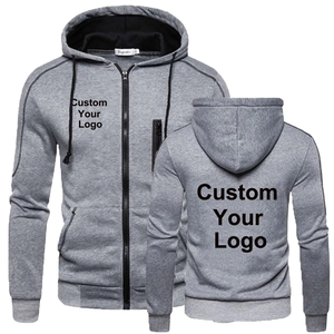 Sudadera con Capucha de Punto Sólido de Alta Calidad para Hombre, Personaliza con Tu Logotipo, Moda Otoñal, Informal, de Manga Larga - Product Image 3