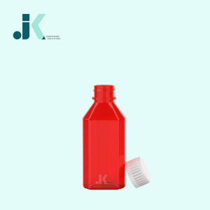 Emballage de sirop ovale en PET de 80ml avec couvercle CR Ambre Vietnam Usine bonne qualité OEM ODM Service Meilleure qualité M0746 - Product Image 1