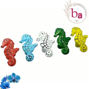 Mélangez les boutons et la poignée en fonte Colourwash Design moderne d'hippocampe pour armoire, commode, chambre et salle de bain pour la cuisine - Product Image 1