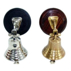 Campana Náutica para colgar en la pared, chapada en oro, venta al por mayor, servicio de restaurante, campana de mano, artículo decorativo para el hogar de alta calidad, nuevo diseño - Product Image 4
