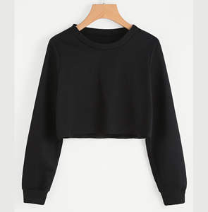 Kivotech Manufacture Sweat-shirt court élégant de qualité supérieure pour femmes conçu avec 100% de haute qualité - Product Image 2