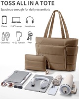 Sac fourre-tout matelassé en nylon écologique en gros, léger, pour la salle de sport, les courses, la plage, logo personnalisé, couleur, sac fourre-tout matelassé
