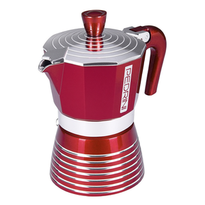 Cafetera Moka Pedrini de 1 Taza, de Aluminio Rojo, para Estufa - Product Image 2