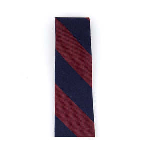 Cravate Tommy Hilfiger pour homme, motif rayé Andy, logo personnalisé, imprimé floral, en polyester, style Ascot, formel et tendance, rouge, taille standard - Product Image 3