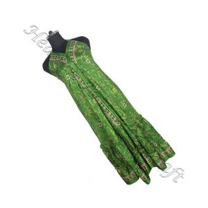 SD022 2025 dernier Style Vintage indien et pakistanais Saree/Sari/Shari Hippy Boho coton vêtements avec soie Style Vintage indien - Product Image 1