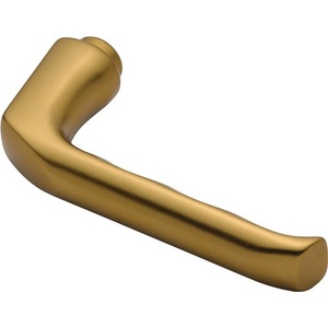 Manija de puerta cuadrada de aluminio F4 color bronce con orificios para la izquierda/derecha de 8 mm DIN-HOPPE - Product Image 1