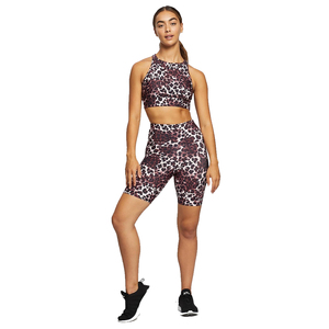 Custom Women's Leopard Print Sports Bra and High Waist Compression Biker Shorts Set Breathable Yoga Gym Fitness Clothing - Product Image 1
