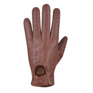 Guantes de conductor de seguridad de cuero de piel de cordero genuino pantalla táctil suave sin forro para hombres mujeres duradero resistente al desgarro transpirable - Product Image 3