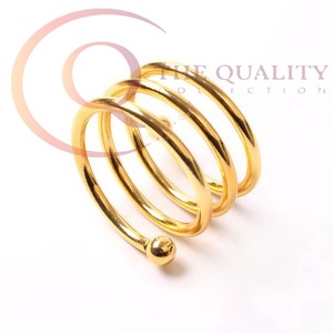 Anneaux de serviette décoratifs en métal pour table à manger, accessoires de table de style luxueux et écologiques, couleurs personnalisées pour les mariages - Product Image 5