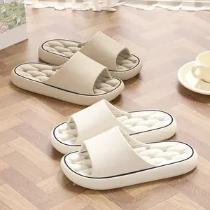 Zapatillas de casa hueco diapositivas Sandalias cómodas plataforma de masaje EVA baño ducha zapatillas para las mujeres