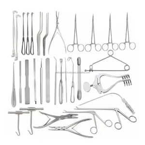 Kit de instrumentos neuroquirúrgicos 32 piezas cerebro columna vertebral y craneotomía instrumentos quirúrgicos CE certificado OEM Etiqueta Privada disponible - Product Image 1